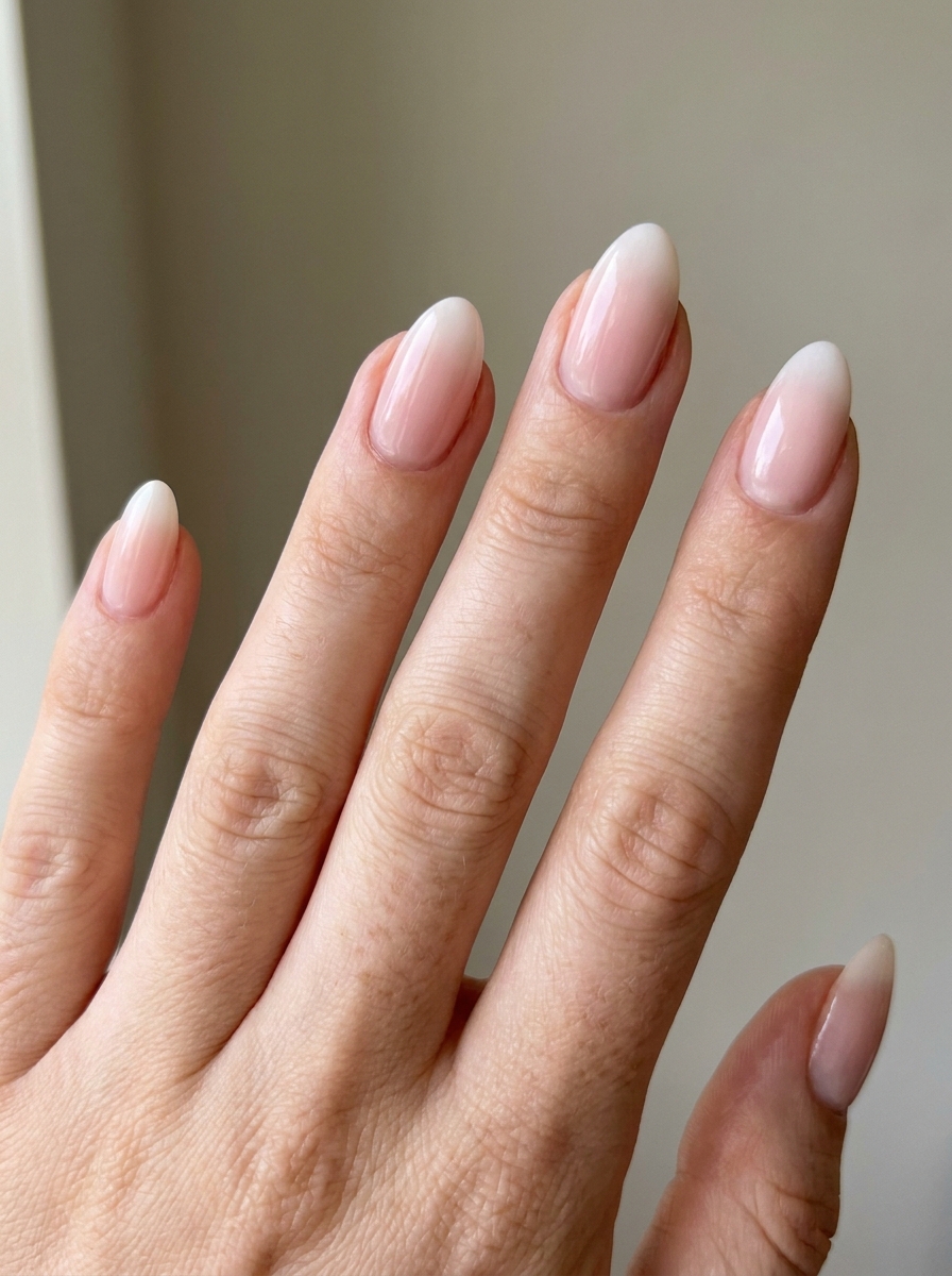 Babyboomer Almond Nails als Babyboomer Nägel Ideen Inspiration 2026
